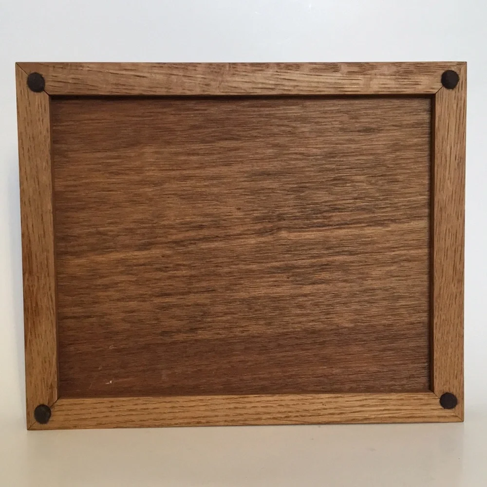 Rectangular Wood-Framed Wine Cork Trivet